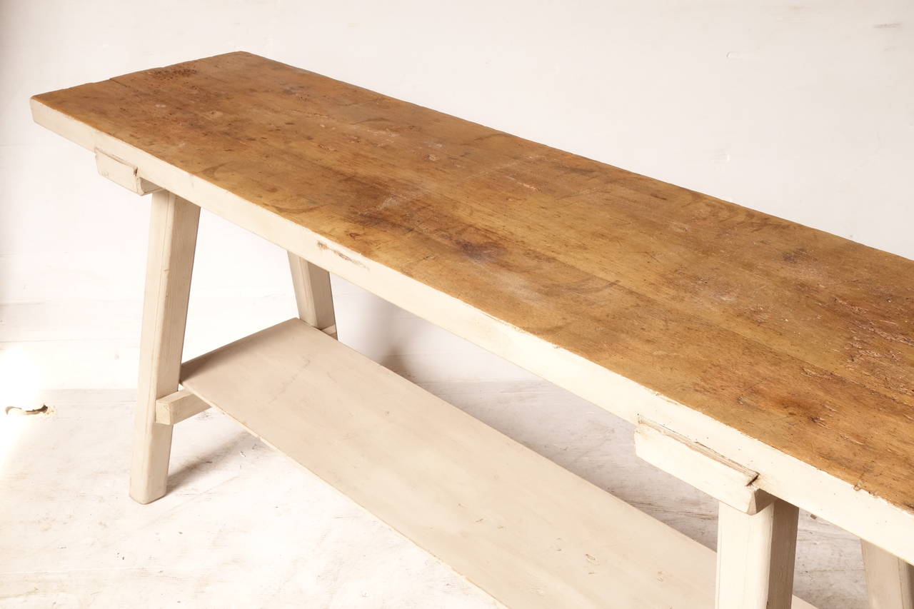 Scandinavian Work Table In Good Condition For Sale In Bridgehampton, NY