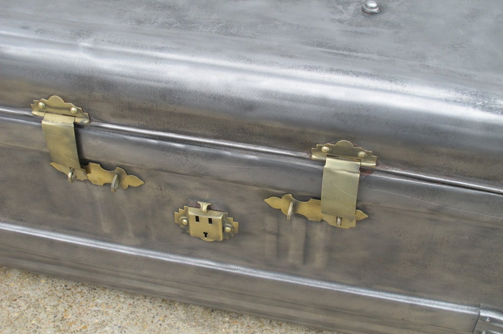 Vintage Metal Trunks For Sale at 1stDibs