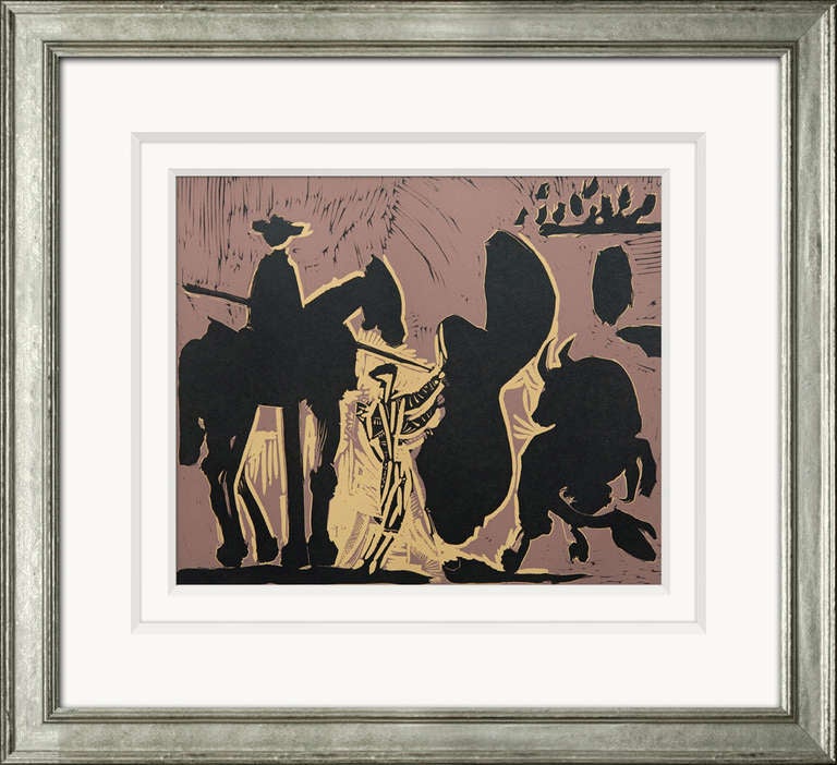 1962 Picasso Linocuts In Good Condition For Sale In Bridgehampton, NY