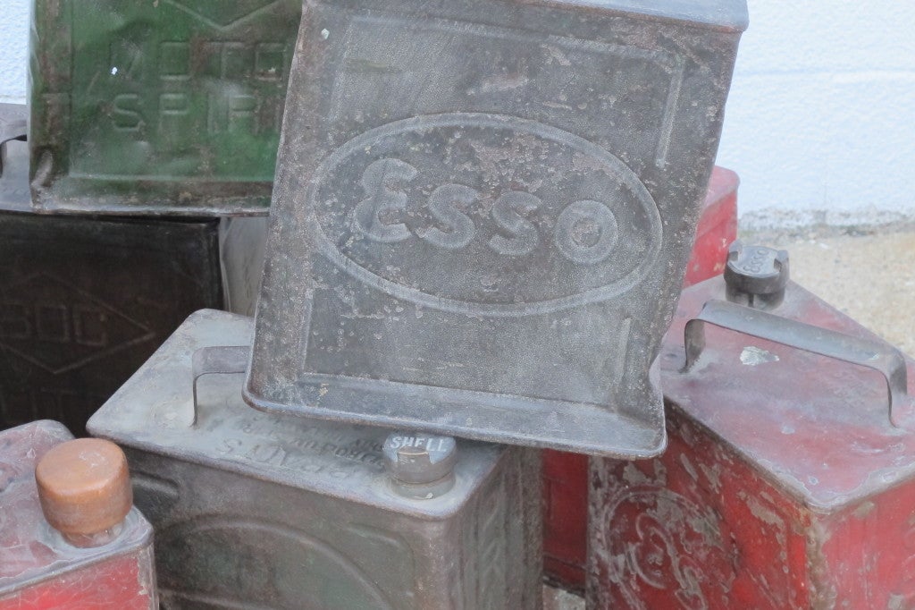 Mid-20th Century Vintage Gas Cans