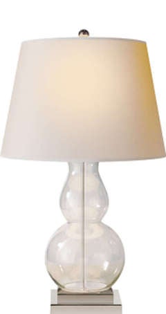 Gourd Clear Glass Table Lamp
