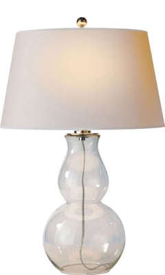 Gourd Table Lamp in Clear Glass