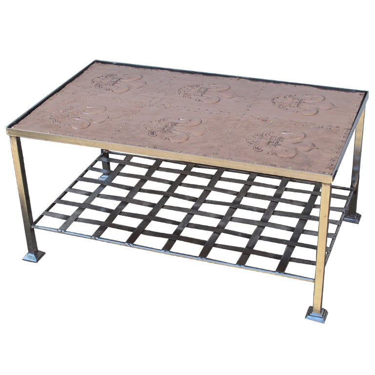 Iron Coffee Table For Sale at 1stDibs
