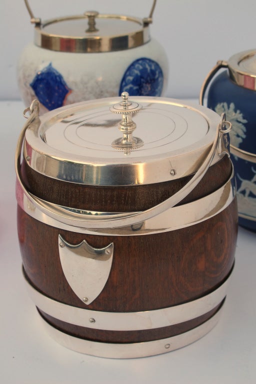 English Biscuit Barrels For Sale 1