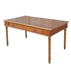 French Faux Bamboo Desk