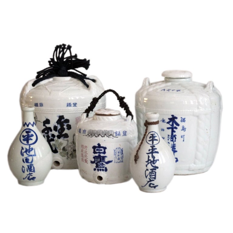 Japanese Saki Jars For Sale