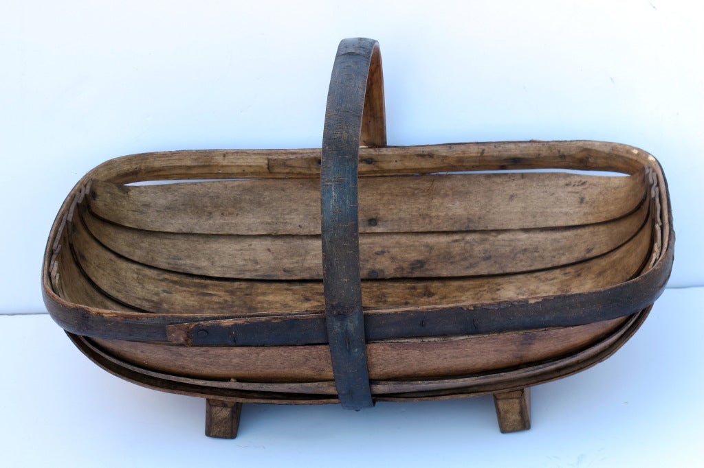 Mid-20th Century Vintage English Trugs For Sale