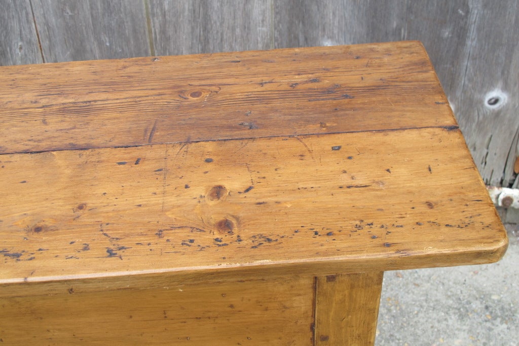Reclaimed Pine Server with Shelf and Single Drawer. This one 6ft in length, other sizes available to order. We have these made for us in the UK. All are 16.5