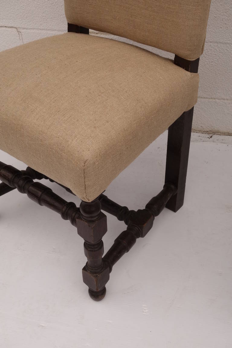 19th Century Set of Ten French Oak Dining Chairs For Sale