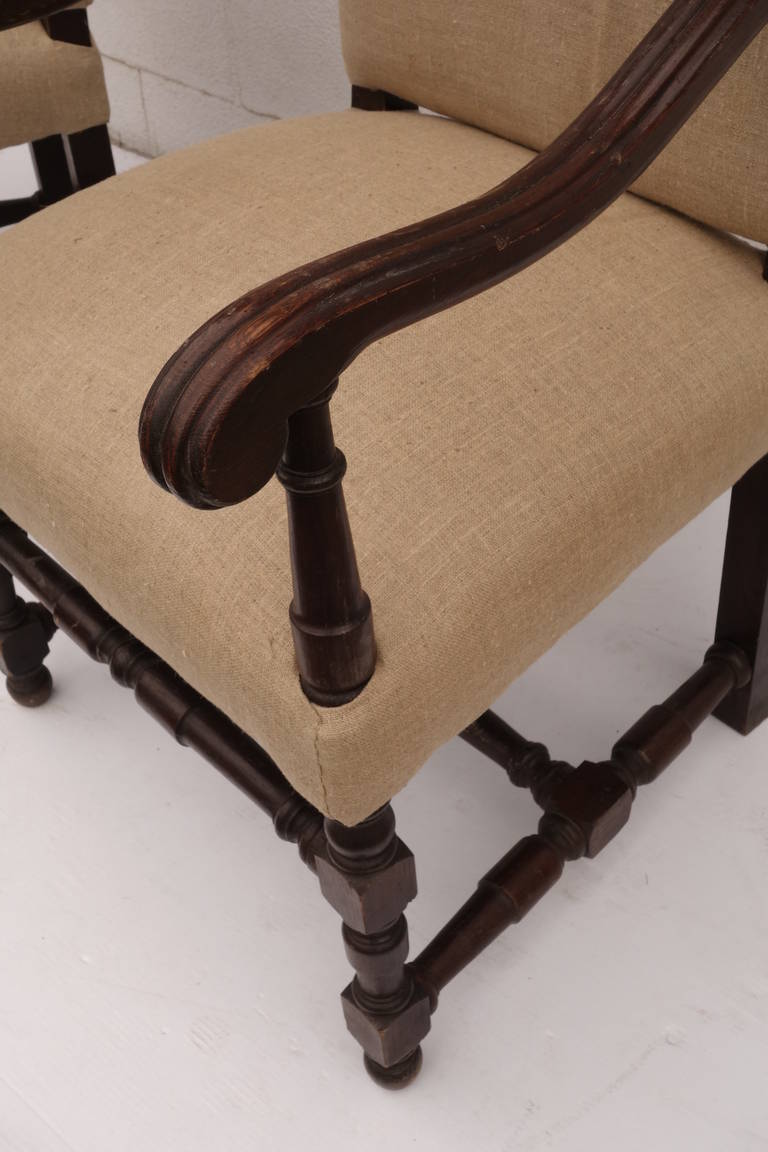 Set of Ten French Oak Dining Chairs For Sale 1