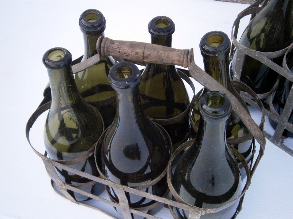 French Bottle Holders In Good Condition For Sale In Bridgehampton, NY