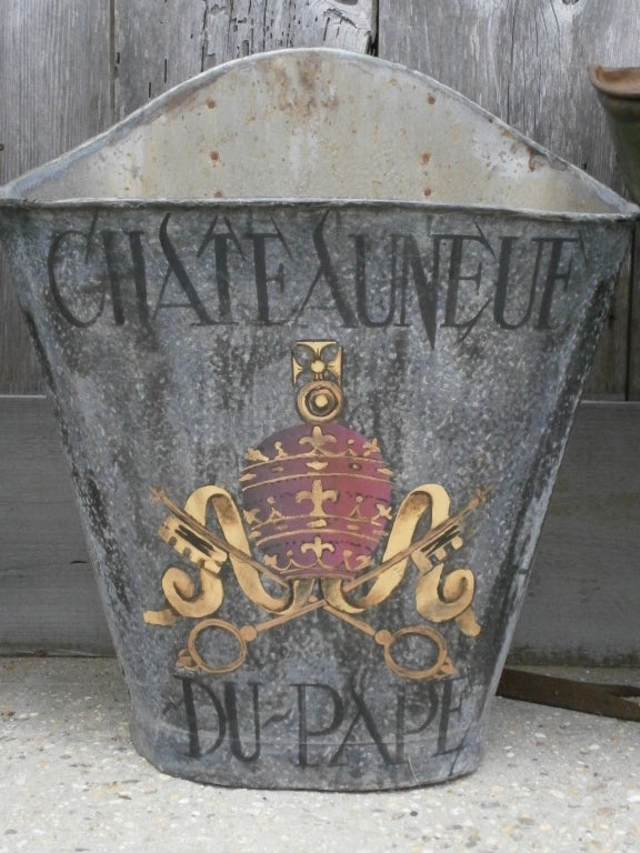 Old French Grape Collecting Buckets In Good Condition For Sale In Bridgehampton, NY