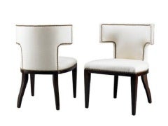 Curved T Back Dining Chair