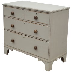 English Pine Painted Chest of Drawers