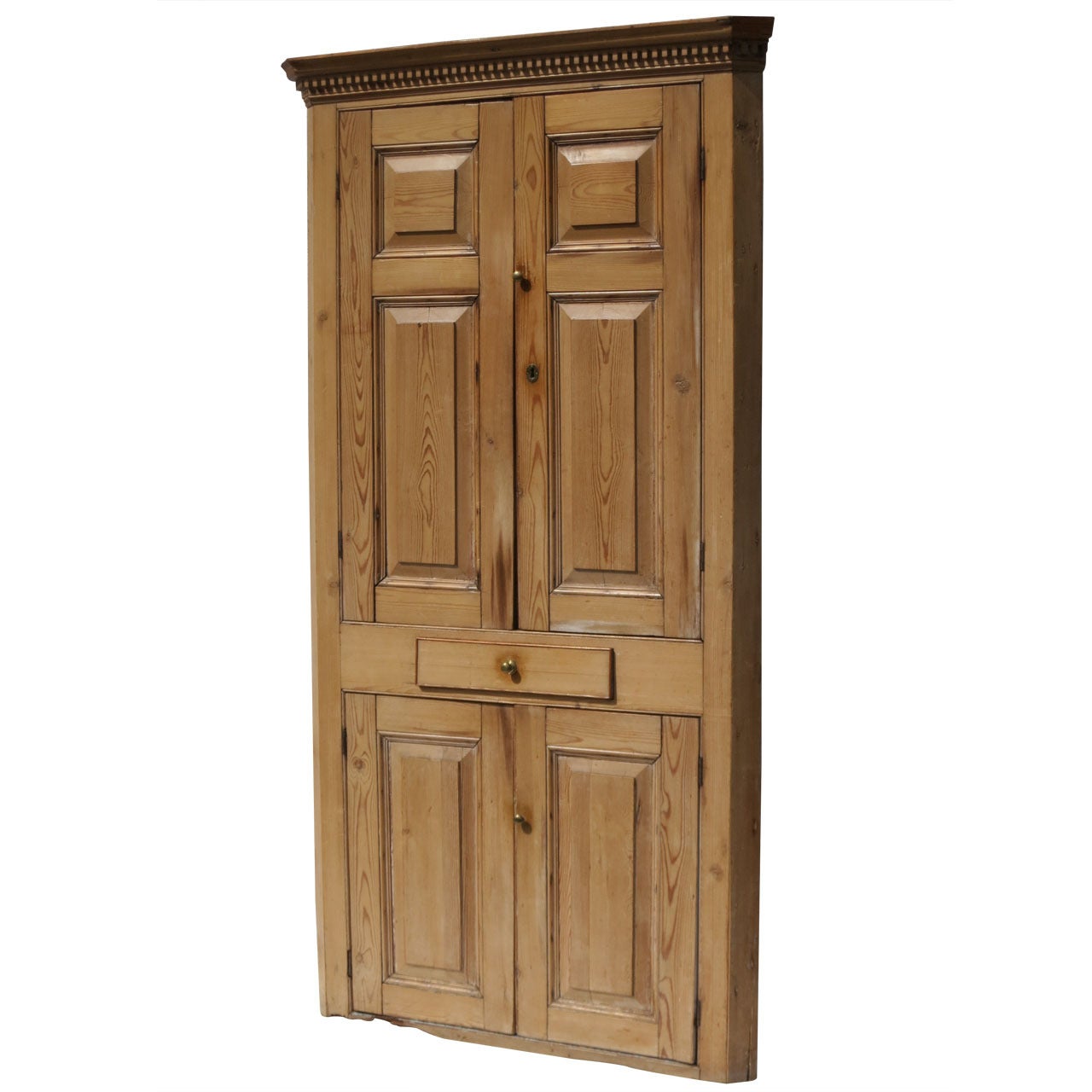 Pine Corner Cabinet For Sale