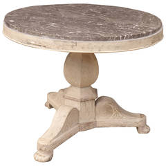 French Marble Top Table