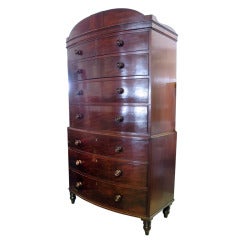 English Mahohangy Chest on Chest