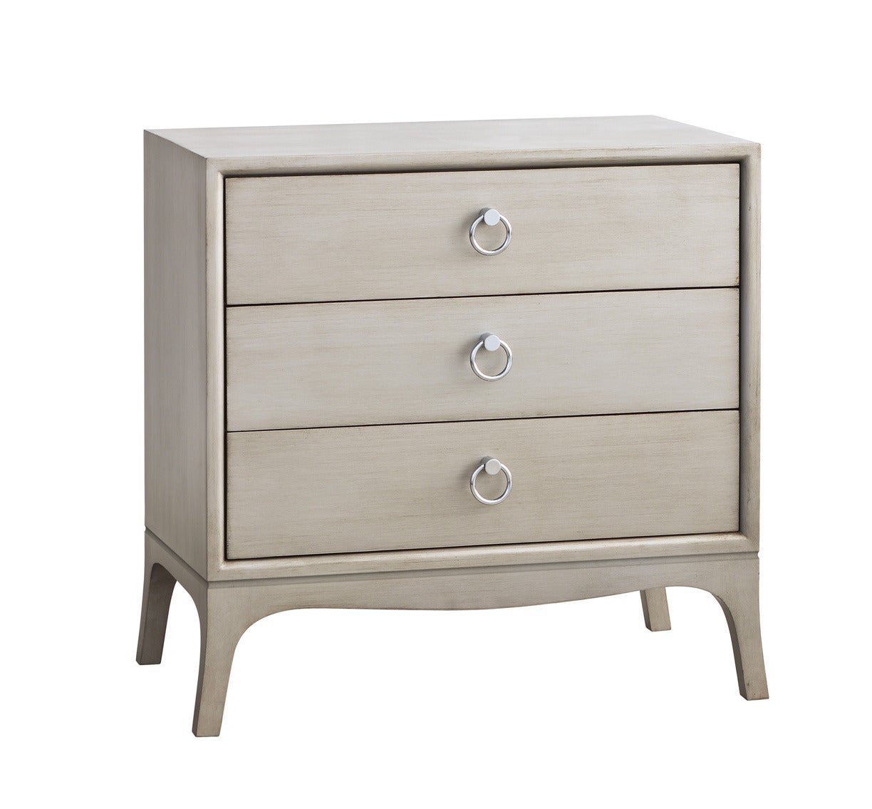 Three Drawer Nightstand For Sale