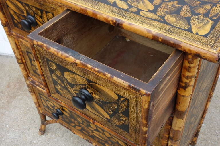 English 1930s Bamboo Dresser For Sale 2