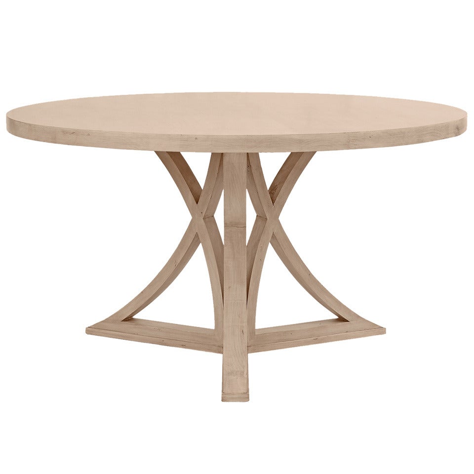 Contemporary Dining Table, Multiple Finish Options For Sale