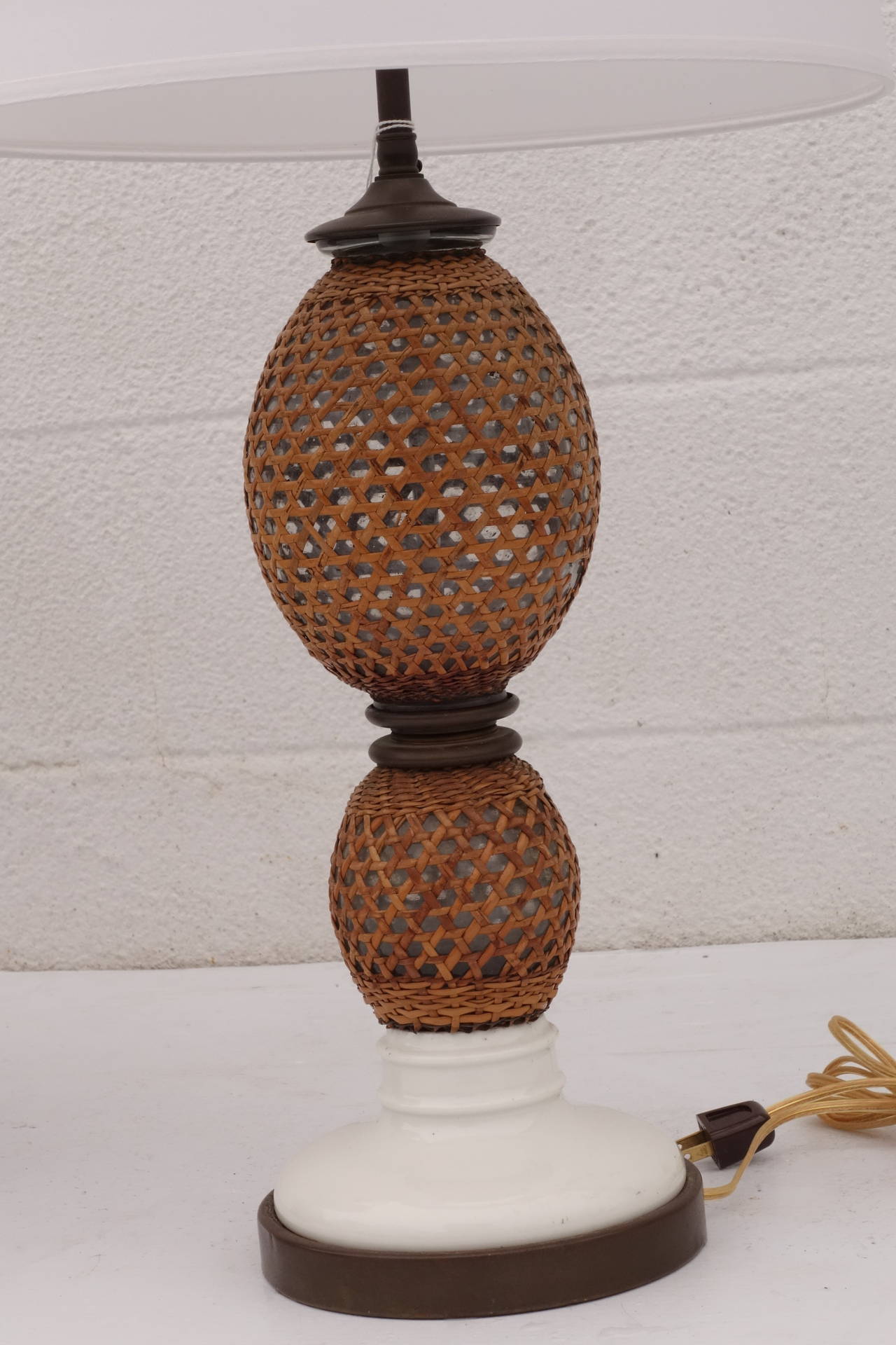 French Soda Bottle Lamps In Good Condition For Sale In Bridgehampton, NY