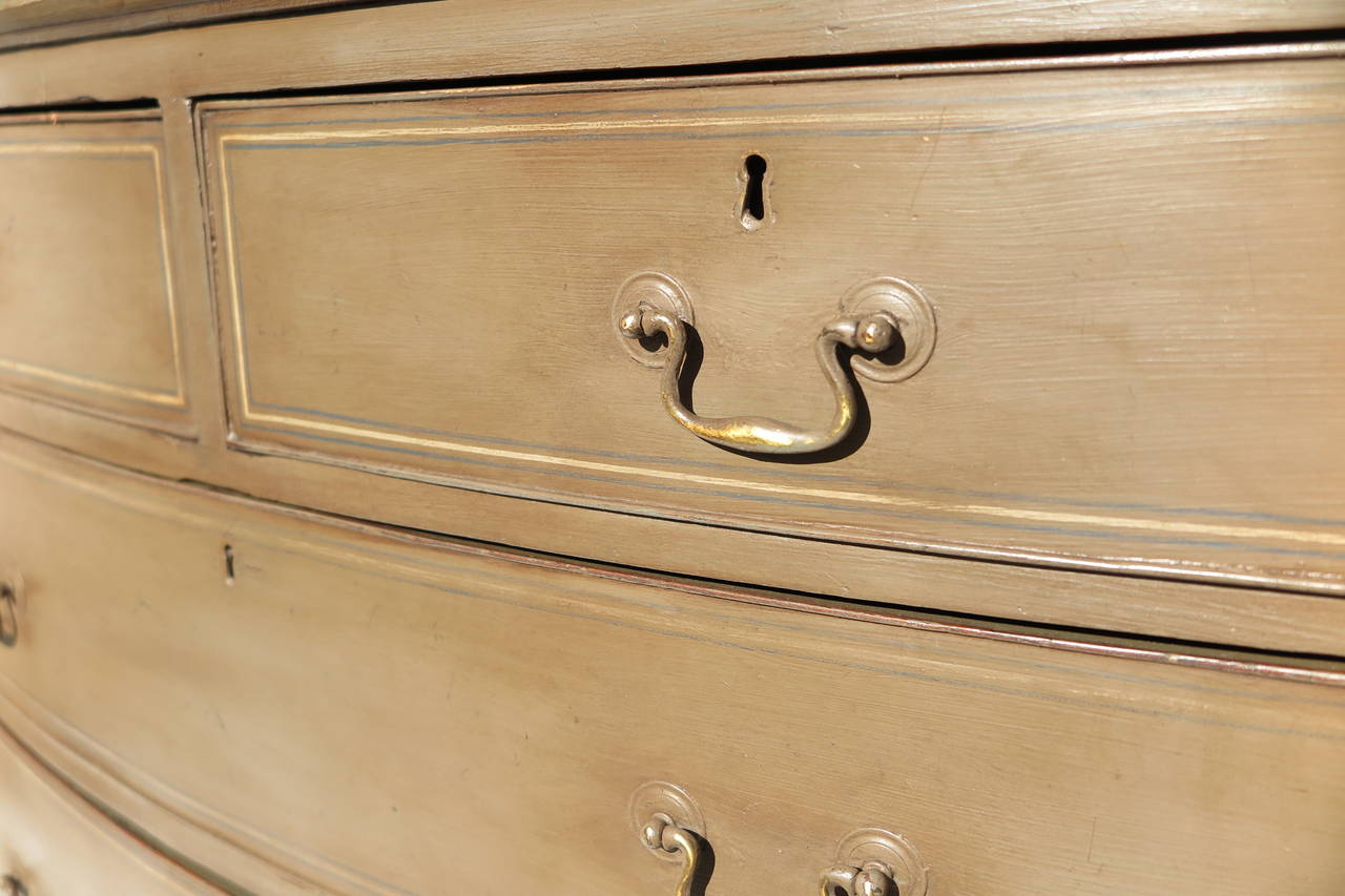 Regency Faux Marble-Top Chest of Drawers For Sale 1