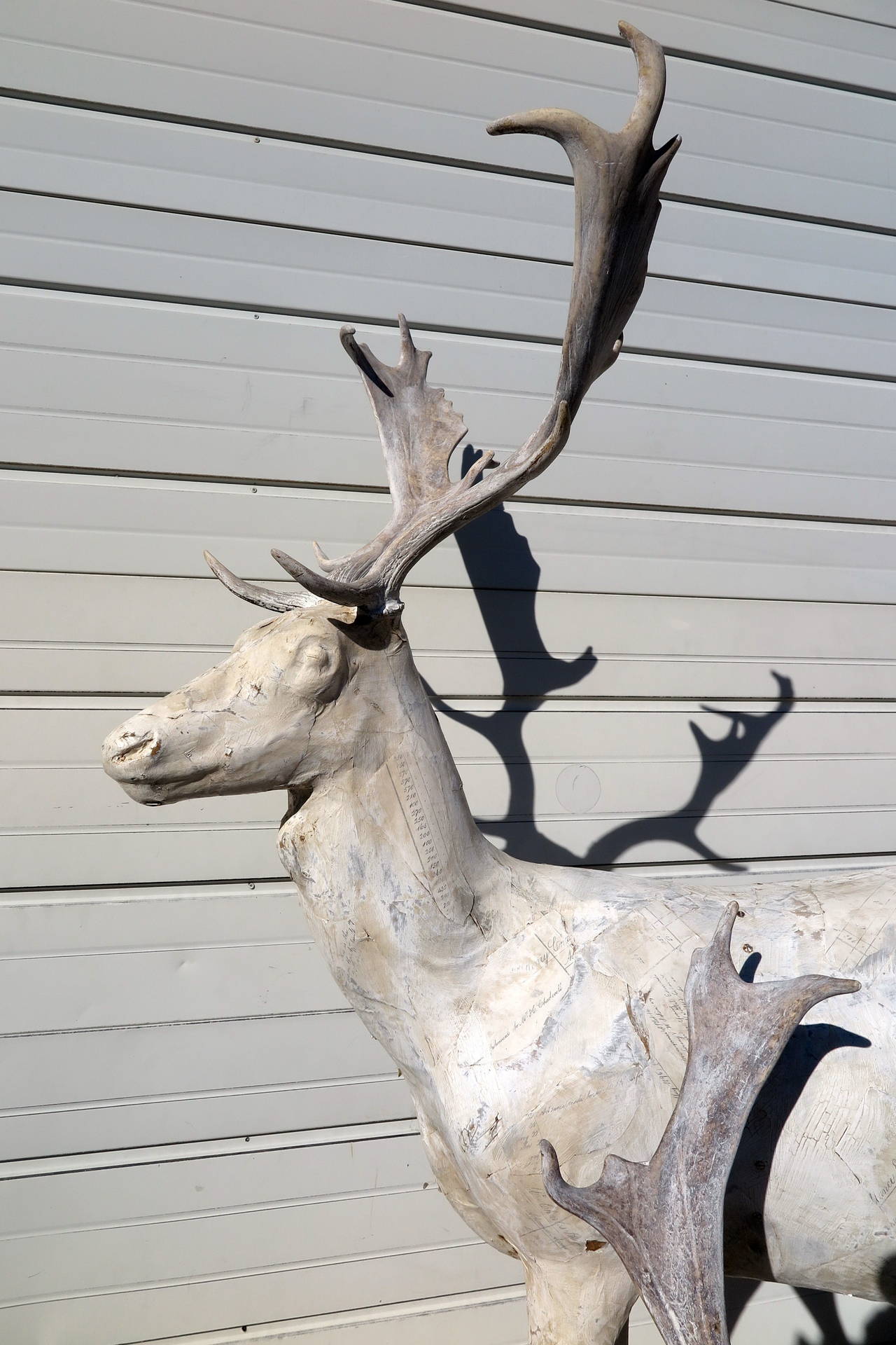 Contemporary English Handmade Life-Size Deer Sculptures For Sale