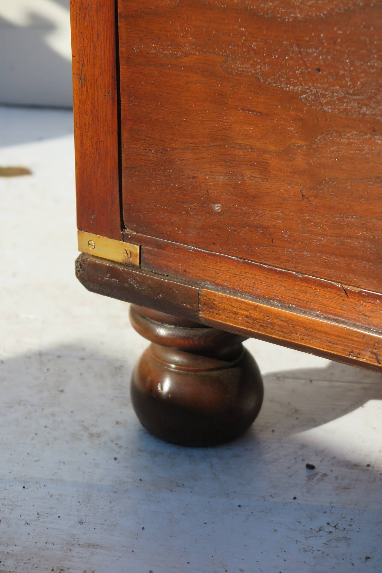 20th Century English Campaign Chest of Drawers