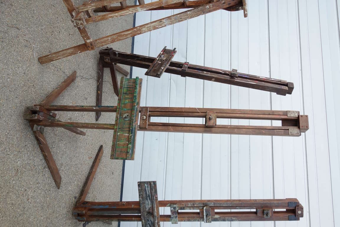 British English Artists Easels c. 1940 For Sale