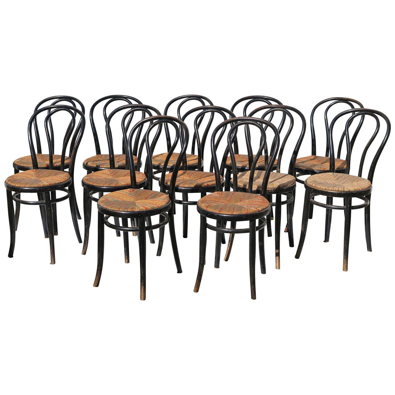 French Bistro Chairs SIX AVAILABLE For Sale at 1stdibs