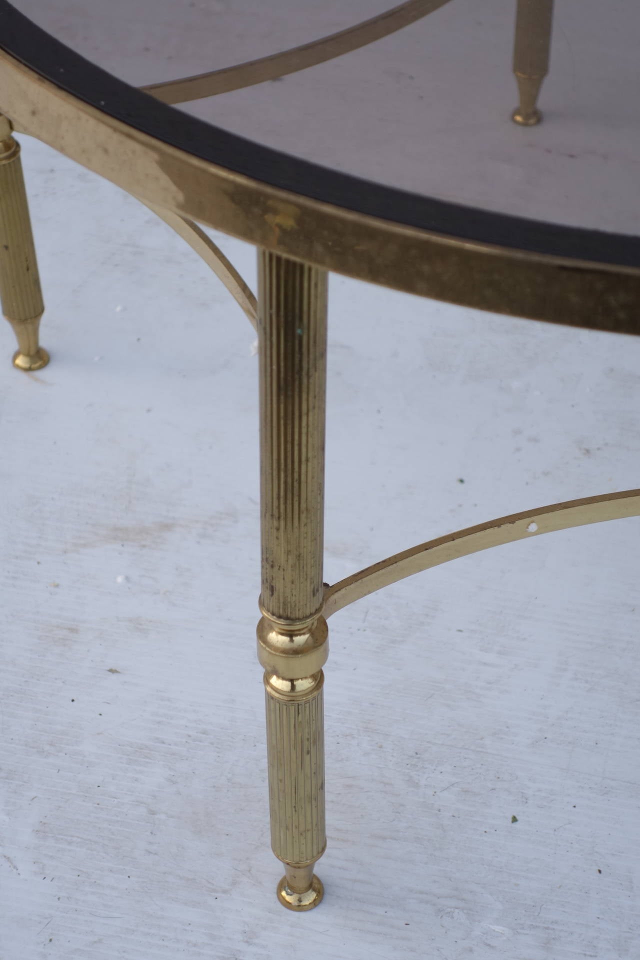 Brass Directoire Style Table In Good Condition For Sale In Bridgehampton, NY