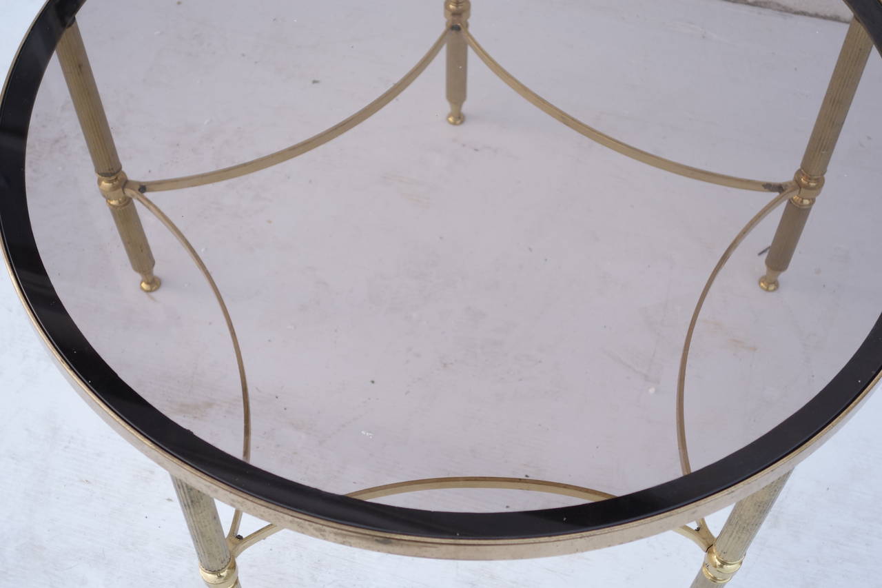 European Brass Directoire Style Table For Sale