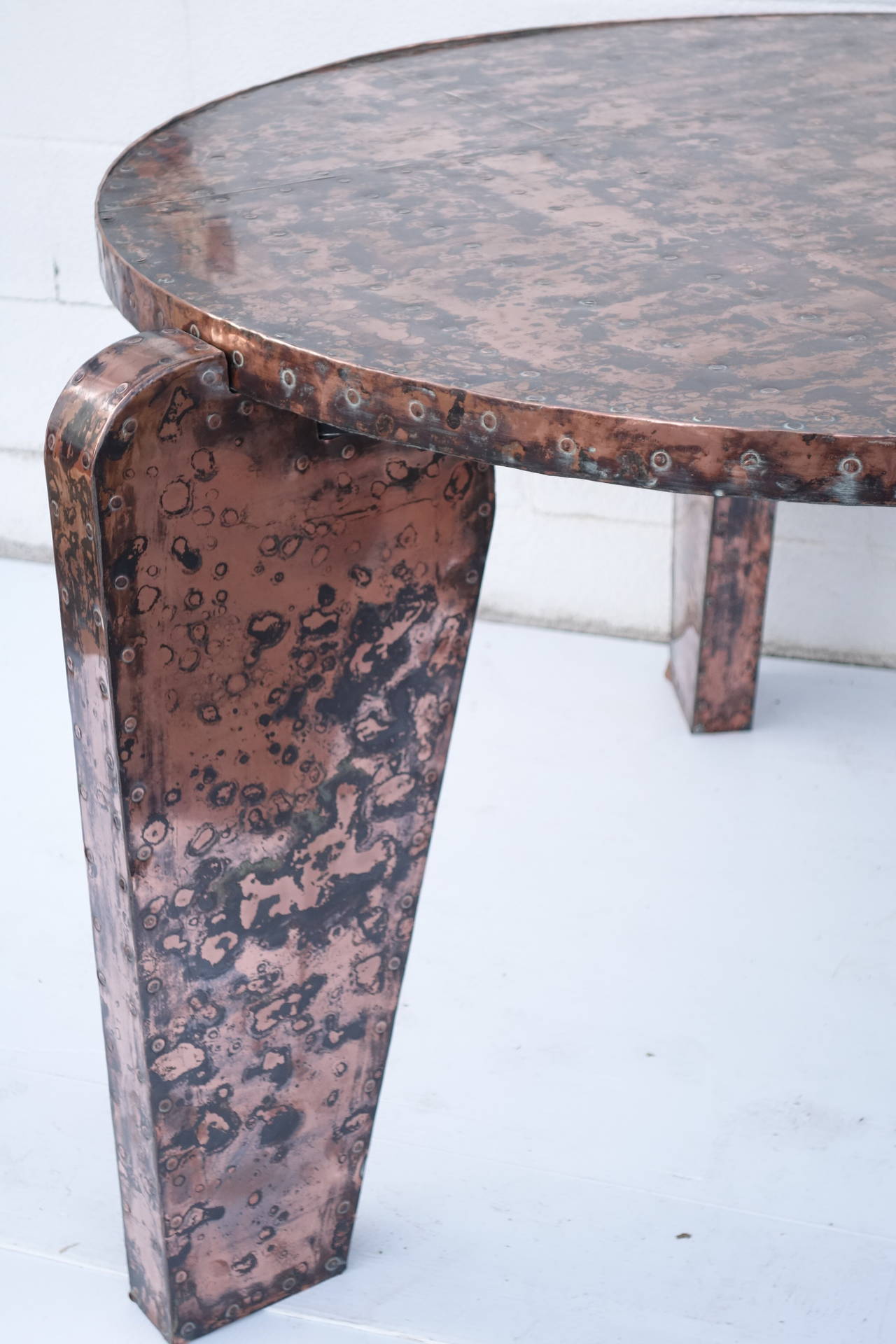 Unusual Copper Table For Sale 1