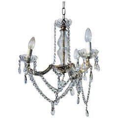 Small French Crystal Chandelier