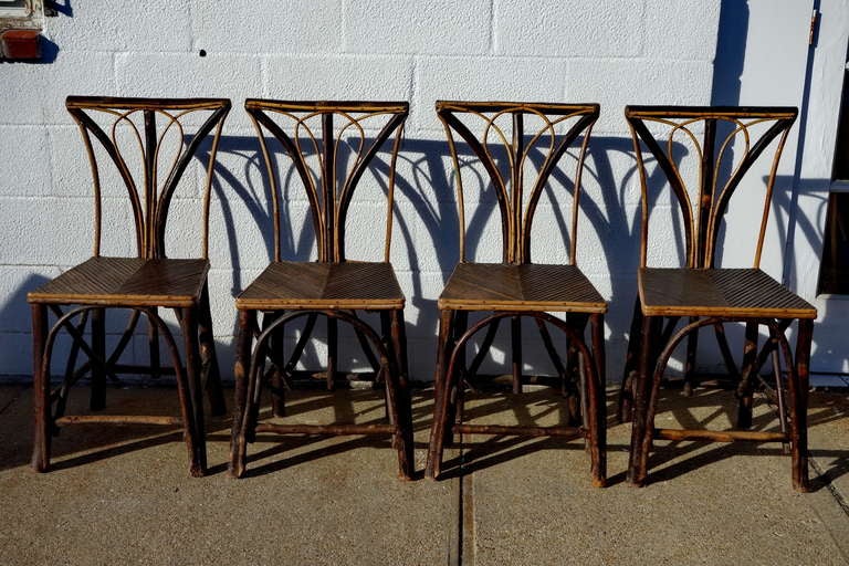 French 1940's Twig Chairs For Sale