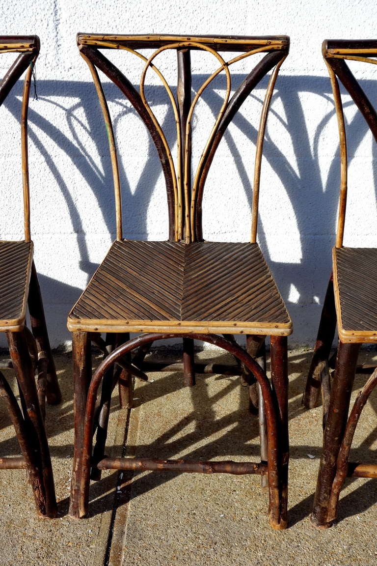 1940's Twig Chairs In Good Condition For Sale In Bridgehampton, NY