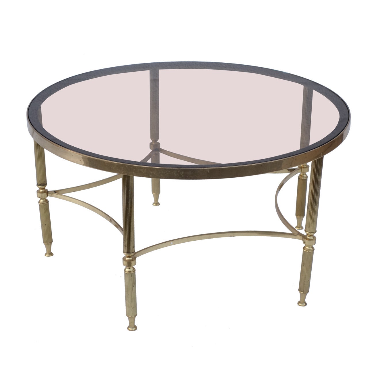 Brass Directoire Style Table For Sale