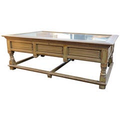 display cabinet coffee table Antique Museum Display Cabinet and Coffee Table