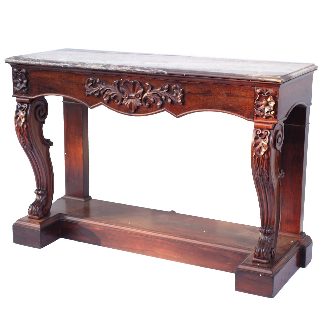 Marble Top Console For Sale