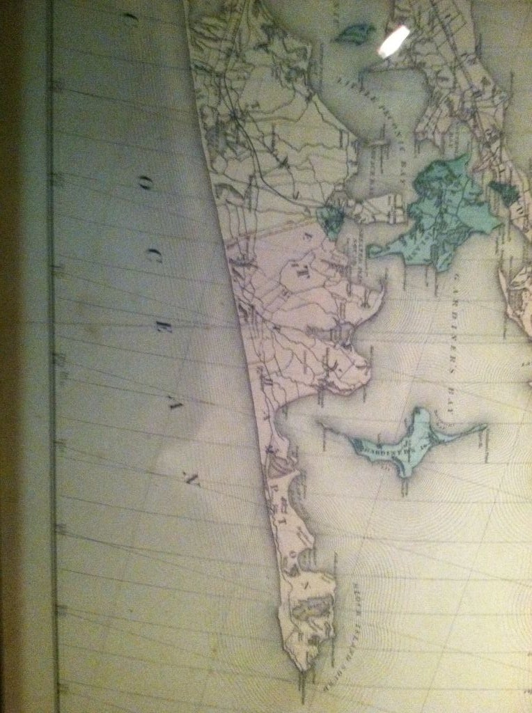 Original 1873  Map of Long Island,  Beers, Comstock  55 ins w 6