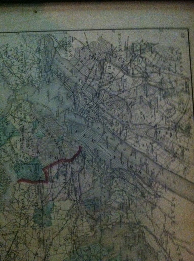 Original 1873  Map of Long Island,  Beers, Comstock  55 ins w 2