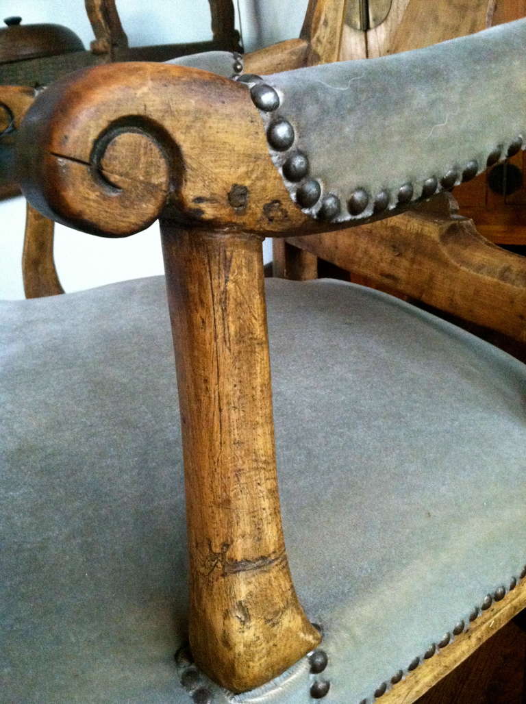 18th C. Swedish Baroque Chair For Sale 2