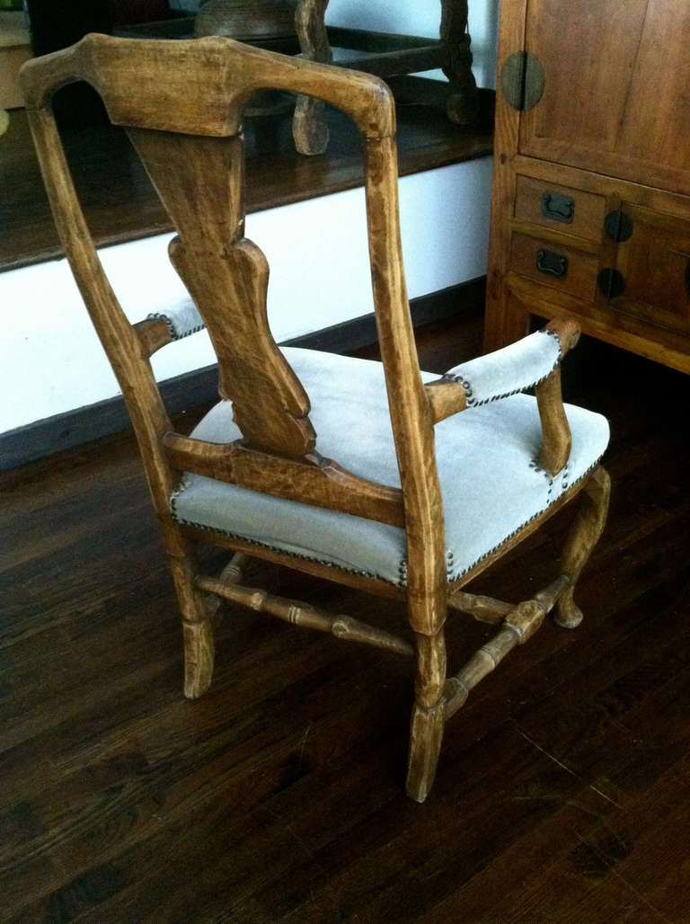 18th C. Swedish Baroque Chair For Sale 3