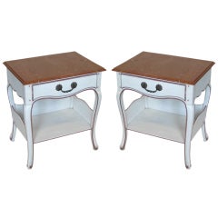 Pair of Provincial Louis XV Style Side Tables