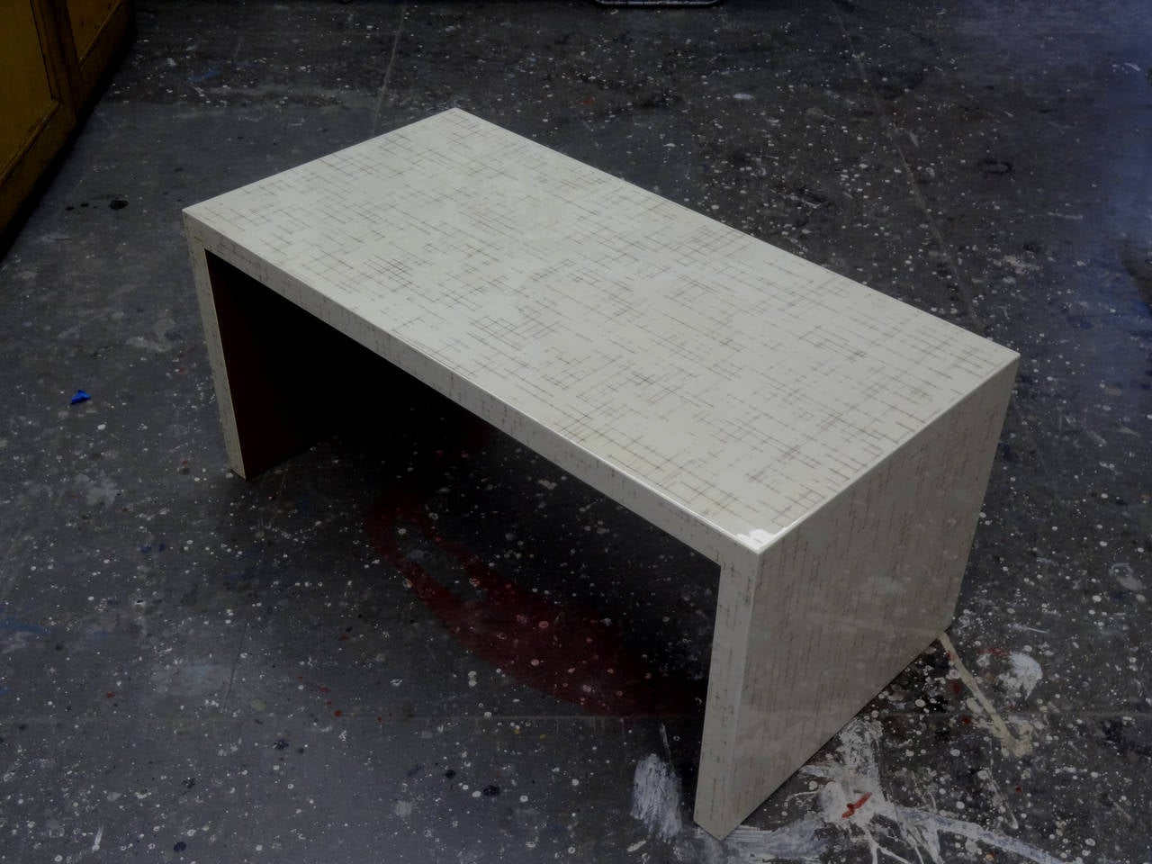 Dusted Lacquer Waterfall Table For Sale at 1stDibs