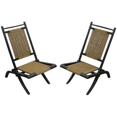 Antique A pair of Folding Chairs attributed to Godwin