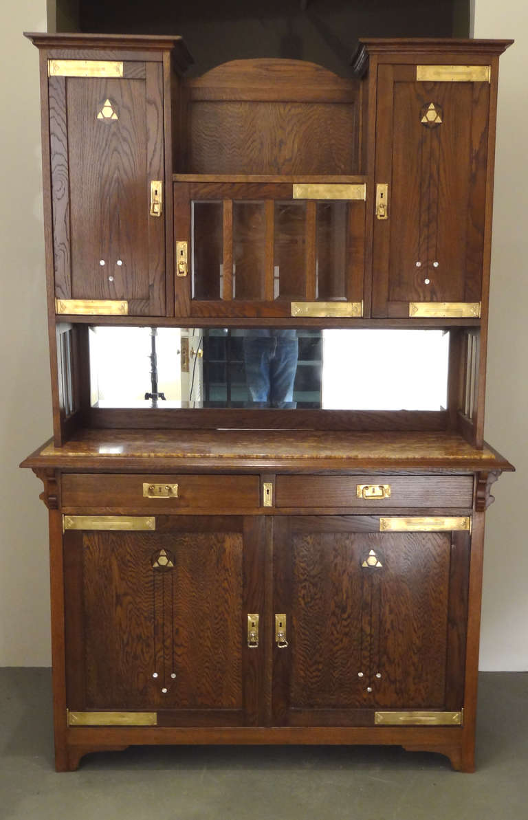 German Fine Secessionist Cabinet Attributed to Moser For Sale