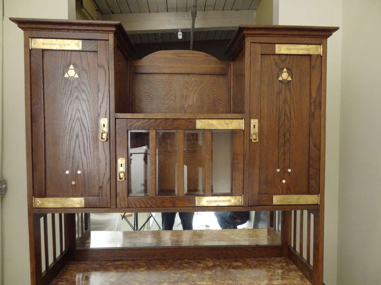 20th Century Fine Secessionist Cabinet Attributed to Moser For Sale