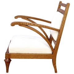 French Modernist Low Lounge Chairs 4