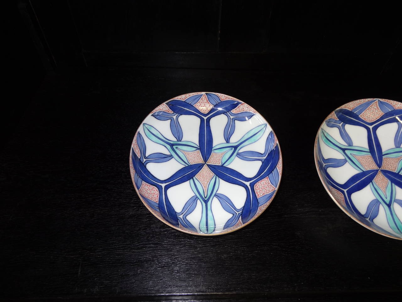 Japanese A Pair of Nabeshima Porcelain Dishes